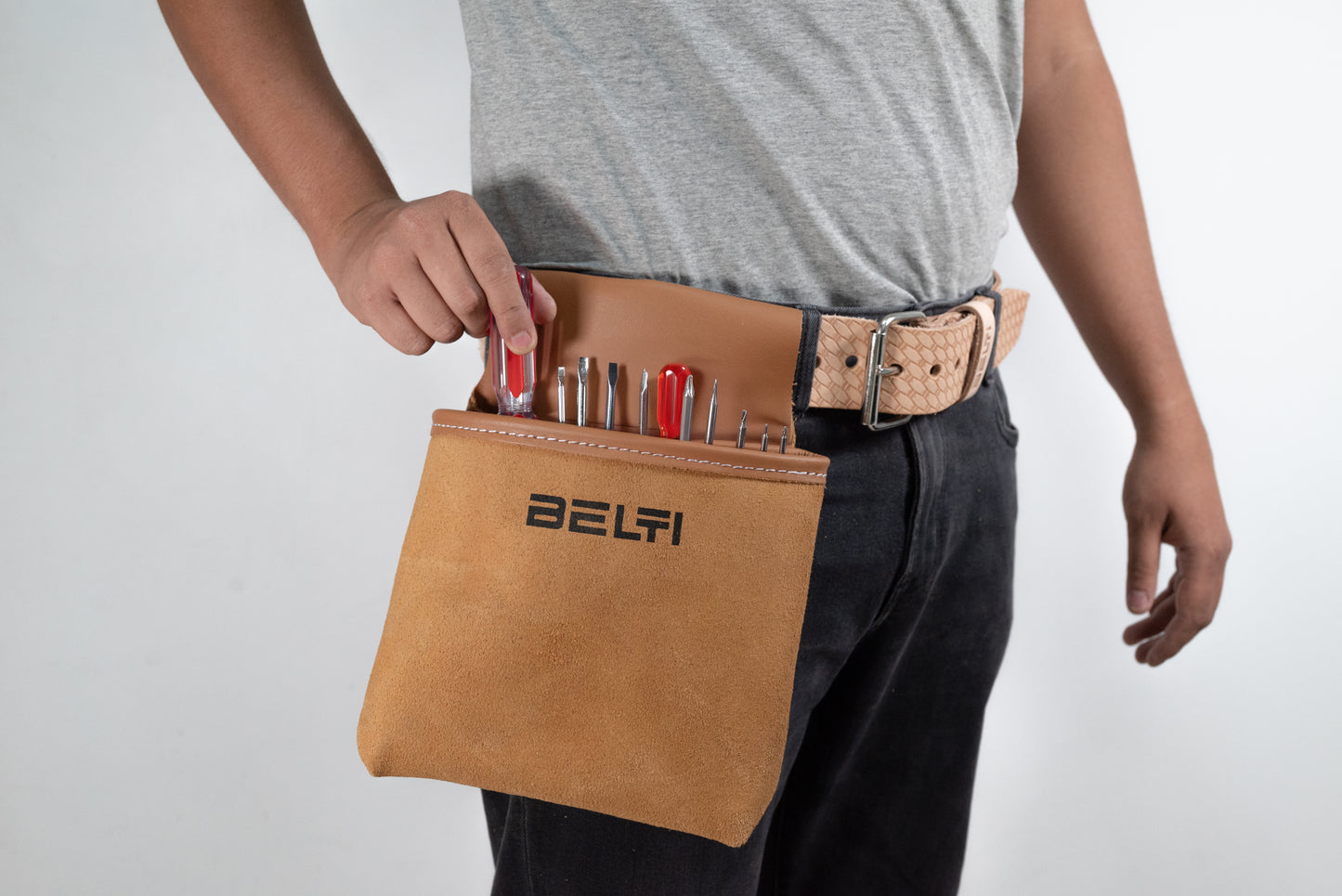 Bolsa para tornillos de piel