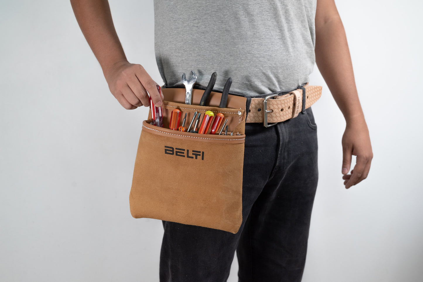 Bolsa para tornillos de piel
